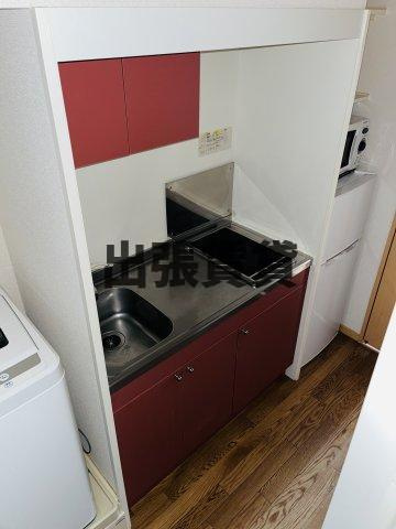 家電家具付！レオパレス本陣のキッチン