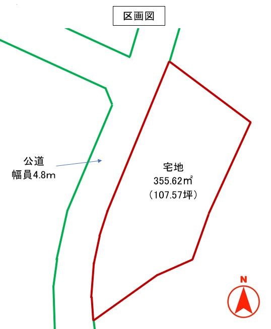 藤岡市本郷　土地440の土地図