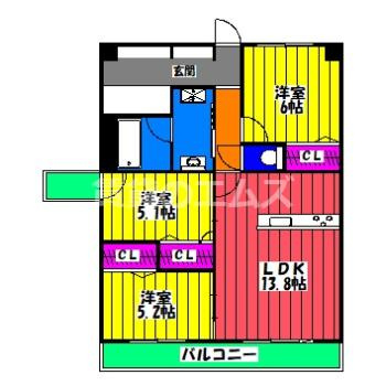 【間取り】 | ＤＩＡ ＣＡＦＵＮＥ | ＤＩＡ ＣＡＦＵＮＥの間取り