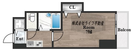 CITY SPIRE布施の間取り