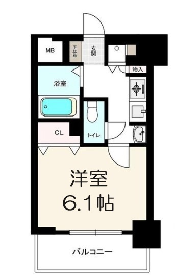 【間取り】 | プレサンス難波OCAT前