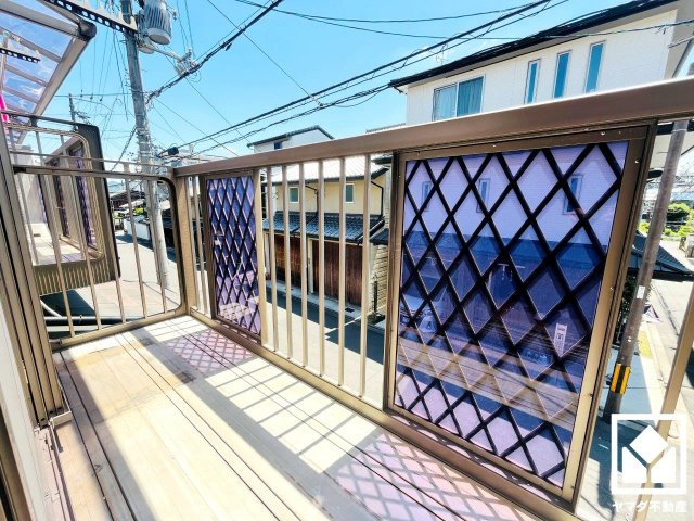 伏見区新町１丁目のバルコニー|お洗濯物がよく乾きそうなバルコニー