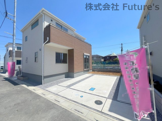 三郷市番匠免1丁目　新築戸建　全12棟　5号棟の外観|三郷中央駅からバス便あり・全12棟の新築分譲住宅