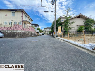 【前面道路含む現地写真】 | 宇治市折居台4丁目　売土地　建築条件無し