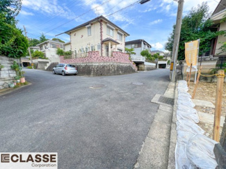 【前面道路含む現地写真】 | 宇治市折居台4丁目　売土地　建築条件無し