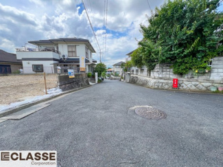 【前面道路含む現地写真】 | 宇治市折居台4丁目　売土地　建築条件無し