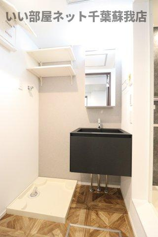 YURION蘇我の洗面所|朝の準備に活躍する、洗髪洗面化粧台！