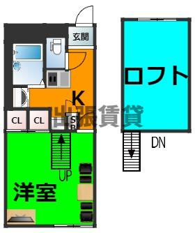 家具・家電付！レオパレス森下の間取り