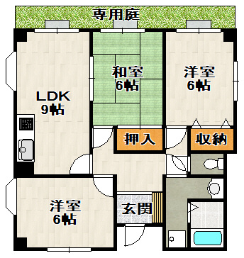 ドルミM宝塚の間取り
