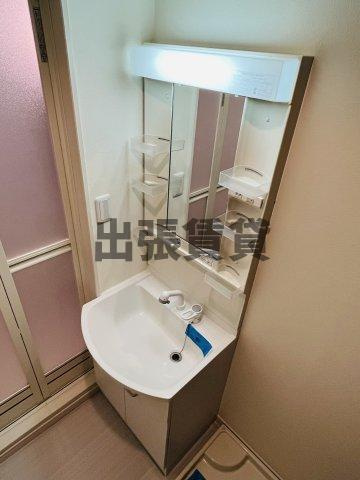 仲介手数料0円！K Flatの洗面所