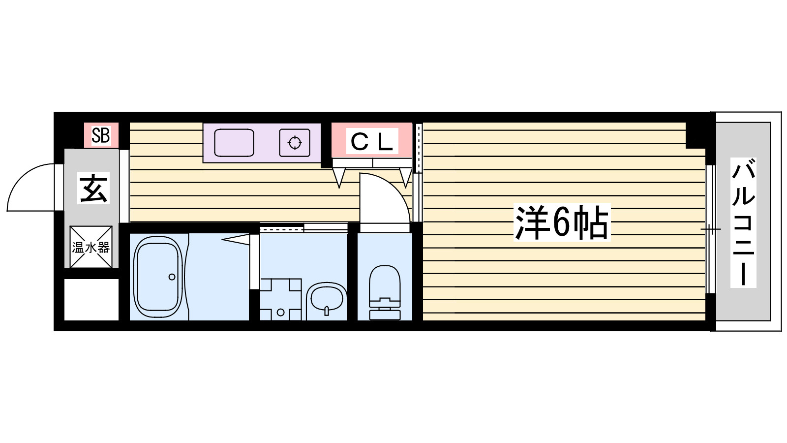 インタービレッジ城北弐番館の間取り