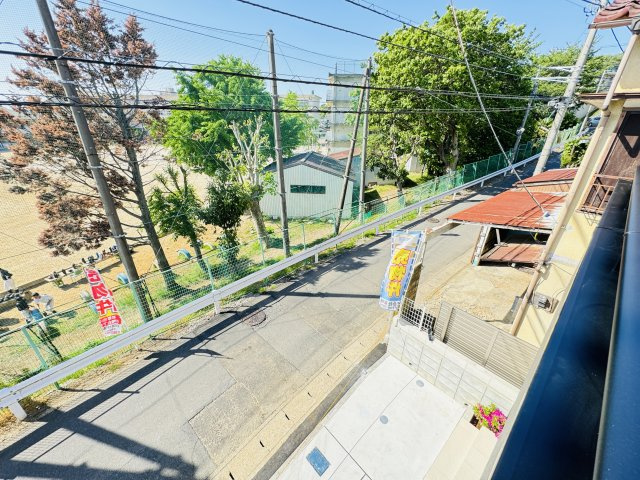 松戸市八ヶ崎６丁目新築戸建【八ケ崎小学校：6分】の展望|バルコニーより道路側眺望