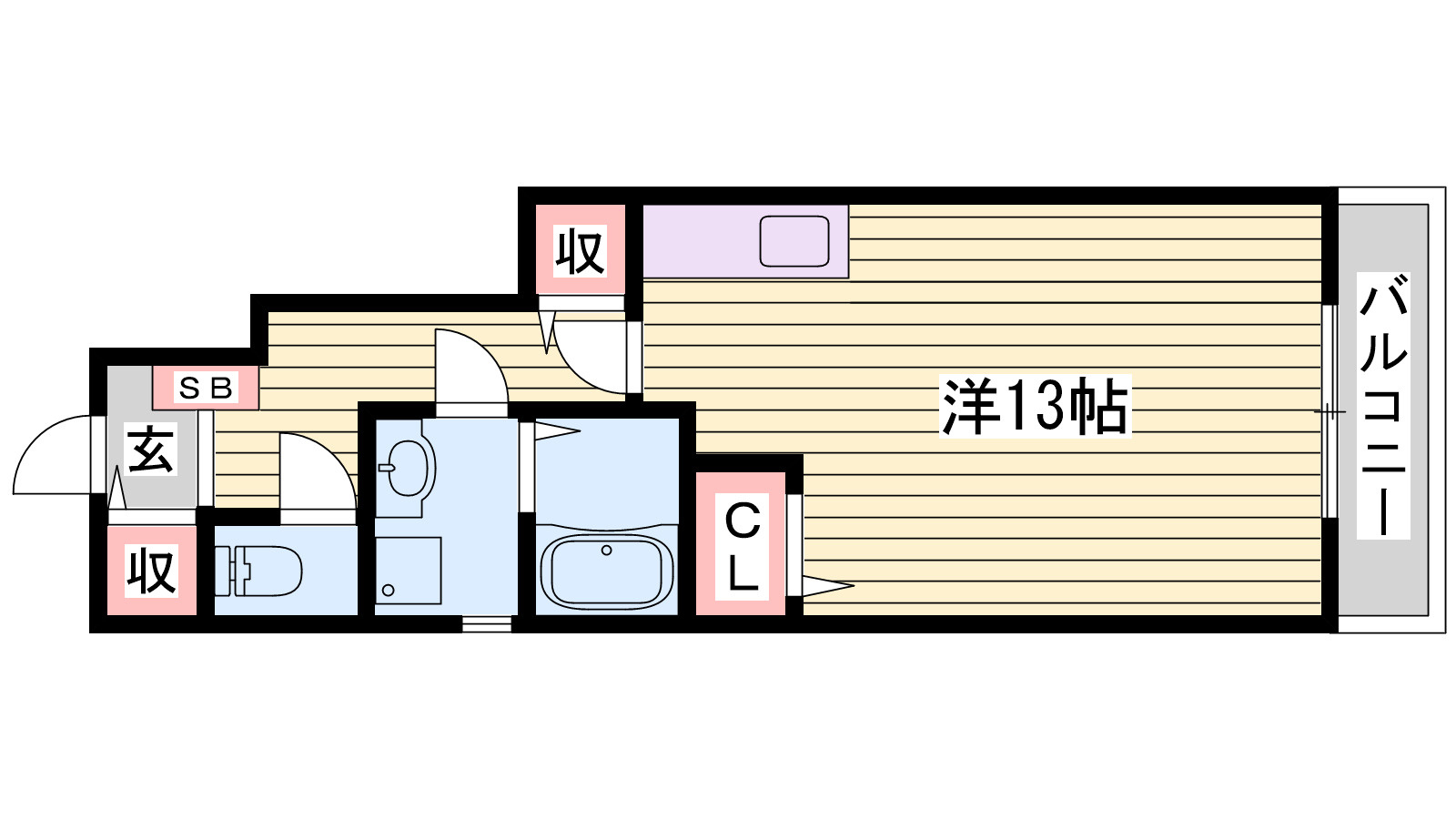メルベーユ神戸の間取り
