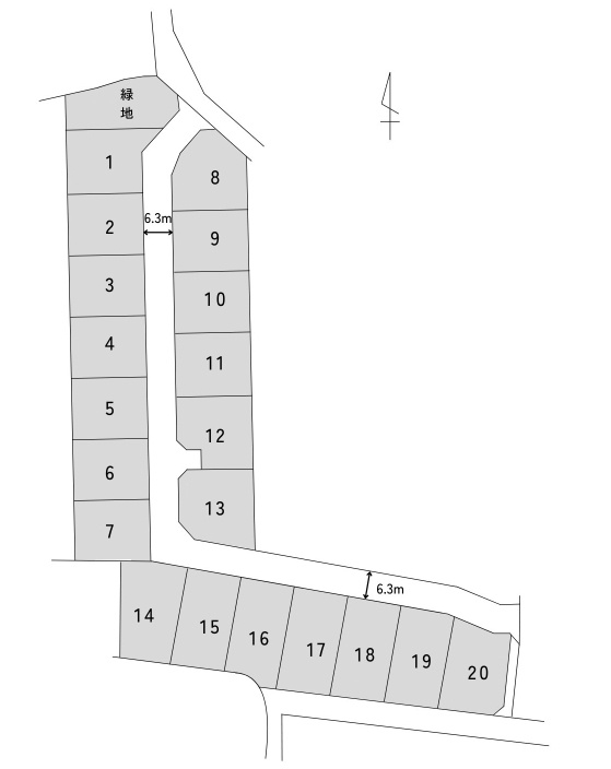 玉津エコタウンの土地図|全区画60坪以上！スーパーや病院などの生活施設も近隣にあります！
駅も近く、通勤や通学にも便利♪