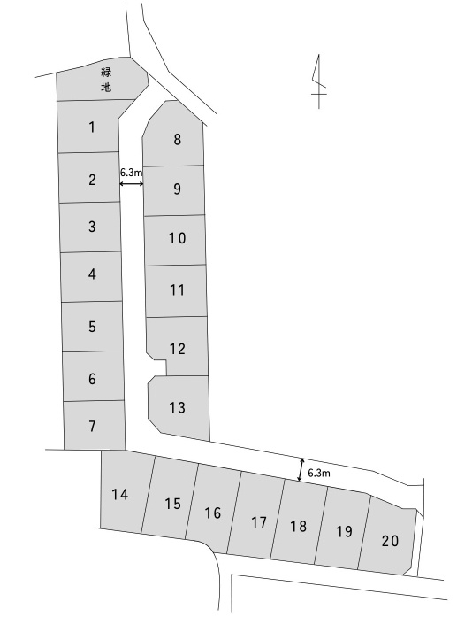 玉津エコタウンの土地図|全区画60坪以上！スーパーや病院などの生活施設も近隣にあります！
駅も近く、通勤や通学にも便利♪