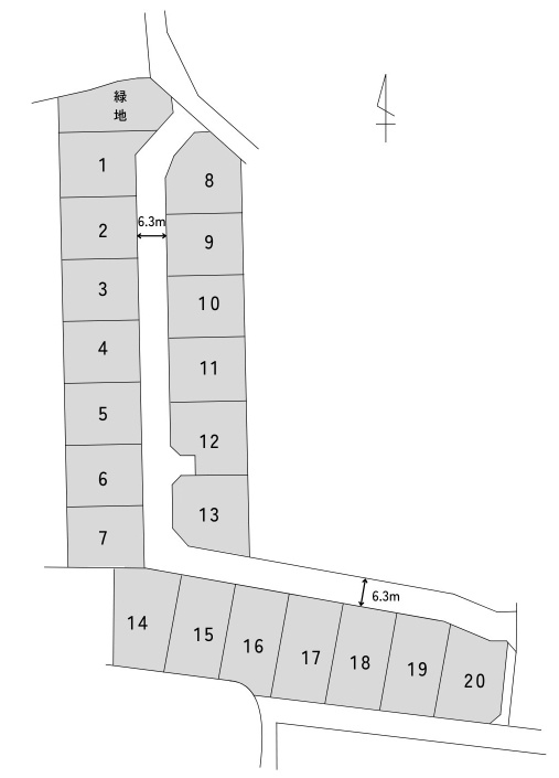玉津エコタウンの土地図|全区画60坪以上！スーパーや病院などの生活施設も近隣にあります！
駅も近く、通勤や通学にも便利♪