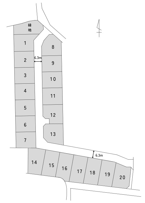 玉津エコタウンの土地図|全区画60坪以上！スーパーや病院などの生活施設も近隣にあります！
駅も近く、通勤や通学にも便利♪