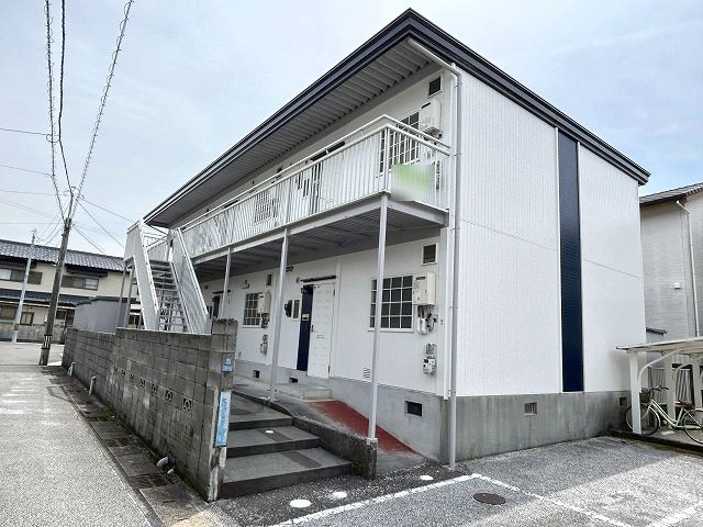 MUハイツの外観|外観は落ち着いています