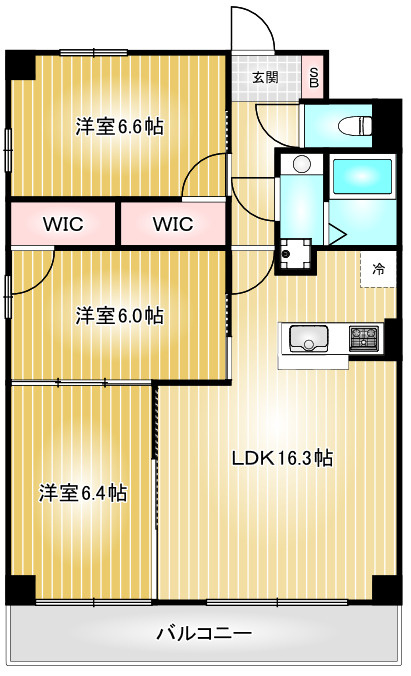 S-FORT鶴舞reale|名古屋市の賃貸ならMy賃貸の間取り|S-FORT鶴舞reale