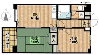 【間取り】 | カピトール川崎Ⅰ
