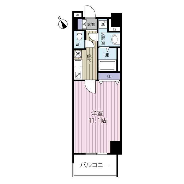 ★広めの1Kのお部屋です★