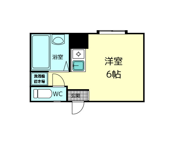 リバーサイドシングルの間取り