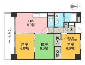 レジデンス扇の間取り|間取り図