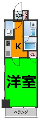 仲介手数料0！！スタジオスクエア大須の間取り