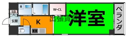 仲介手数料0円！！丸の内エンブルコートの間取り