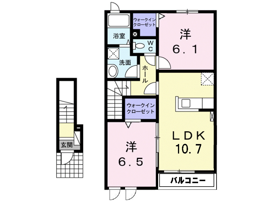 サンプレイス．Ｂ．Ｂの間取り|間取図
