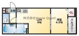 【間取り】 | CRASTINE大蓮北4丁目B