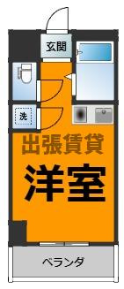 仲介手数料０円！！Vita六番町の間取り