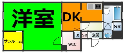 仲介手数料0円！！レインボーカーサ内田橋の間取り