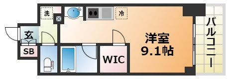 アスヴェル神戸駅前の間取り