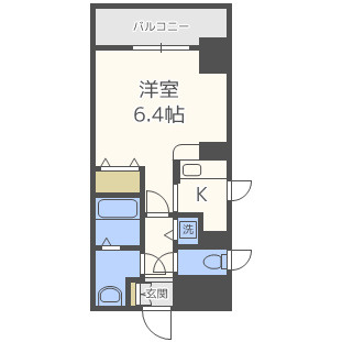レジディア天神橋の間取り