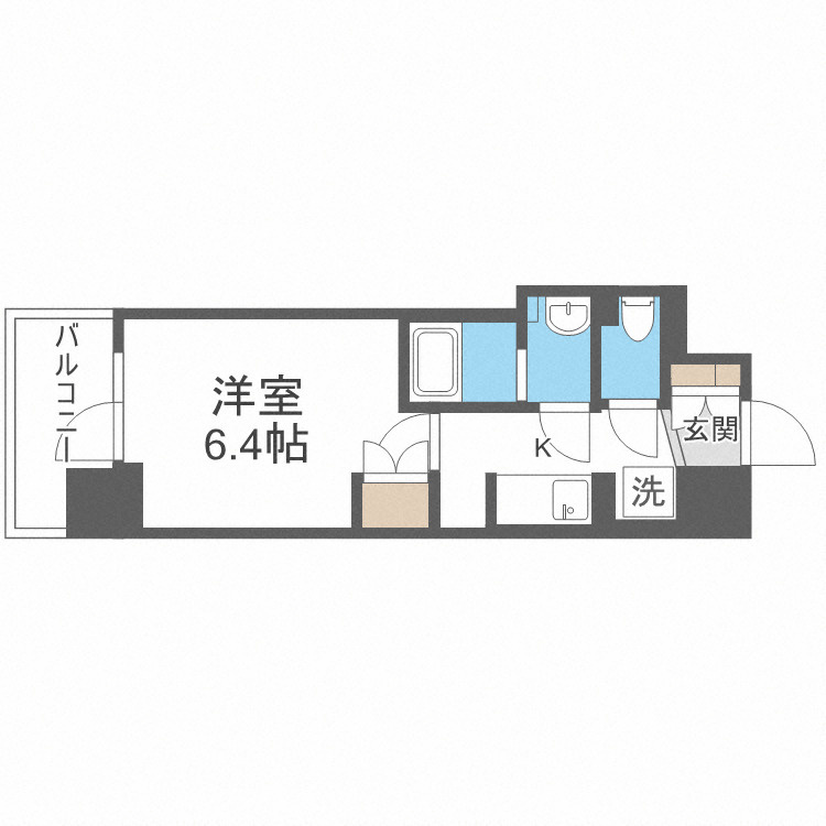 BPRレジデンス新梅田の間取り