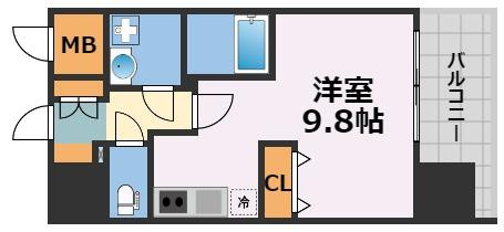 コンフォリア新梅田の間取り