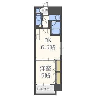 レジディア京町堀の間取り