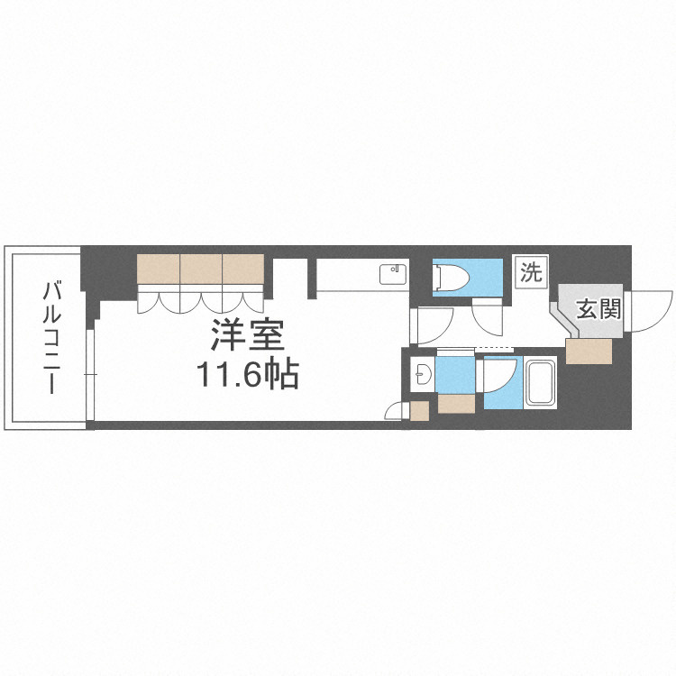 ルネフラッツ谷町四丁目の間取り
