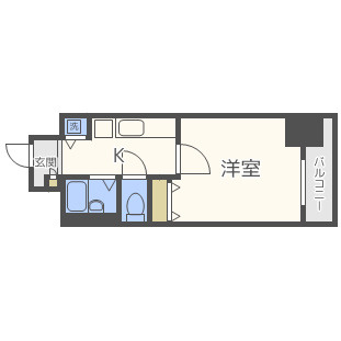 グラマシー心斎橋東の間取り