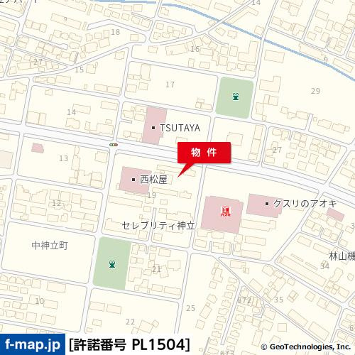 【地図】 | 中神立町１９－２貸地