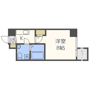 ザ・パーククロス阿波座の間取り