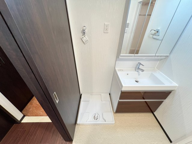 プレジオ天神橋ASIANの洗面所
