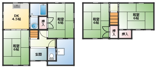 蒲田戸建の間取り