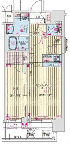 プレサンス大正フレンジの間取り