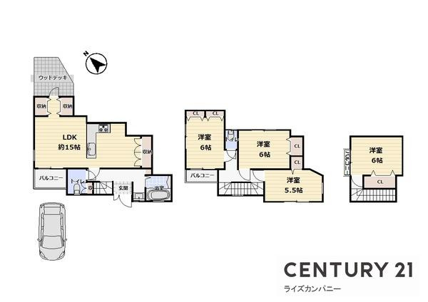 【間取り】 | 堺市美原区菅生　中古戸建 | 図面と現況が異なる場合は現況を優先します