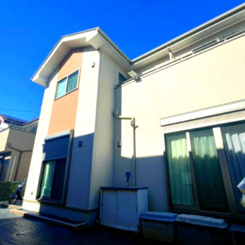 野田市清水公園東　中古戸建の外観パース|外壁もキレイです