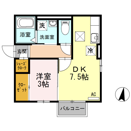 セジュールウィット共栄の間取り
