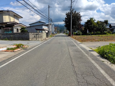 【前面道路含む現地写真】 | 米沢市大字三沢　売地