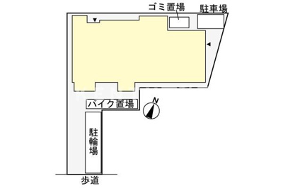 【区画図】 | Ｌａ　Ｐｅｎｔｅ　Ｖｏｌｕｍｅ | 車をお持ちの方に嬉しい駐車場付きの物件です